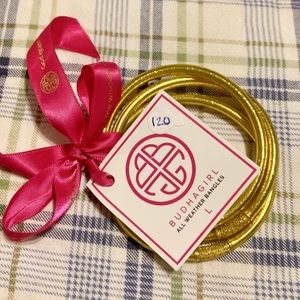 3 large authentic budhagirl bangle bracelets